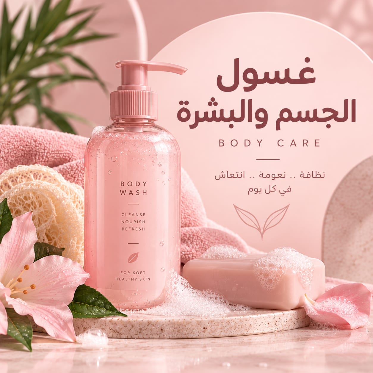 غسول الجسم والبشرة