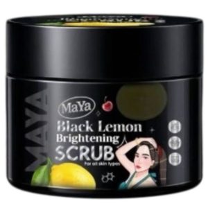 مقشر مايا بالليمون الأسود – Maya Black Lemon Brightening Scrub