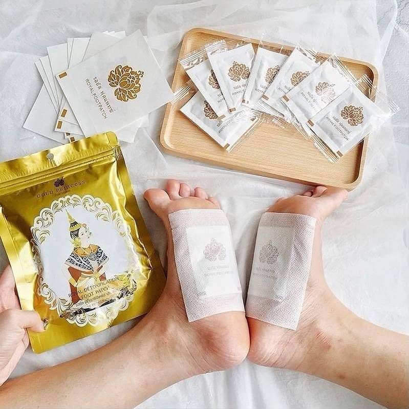 لاصقة القدم الذهبية لإزالة السموم الملكية – Gold Princess Royal Detox Foot Patch